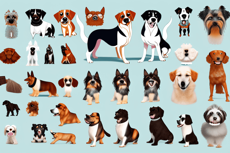 Various types of dogs