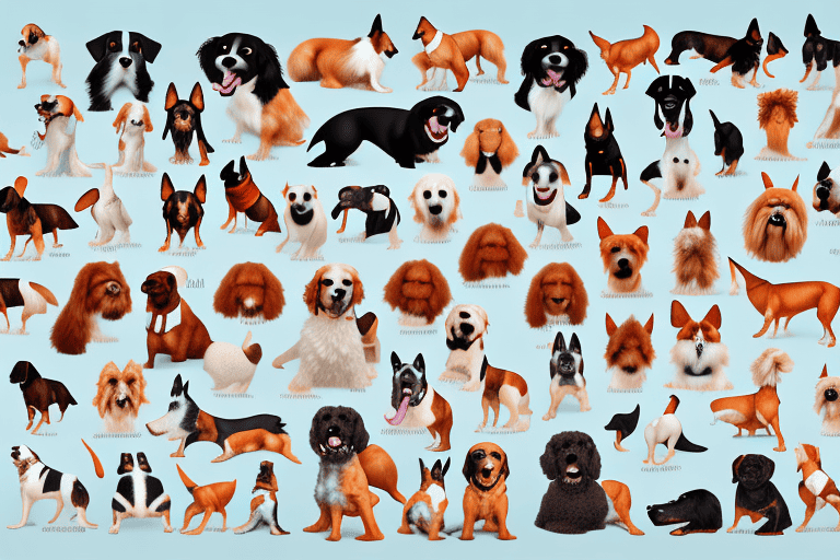 Various types of dogs