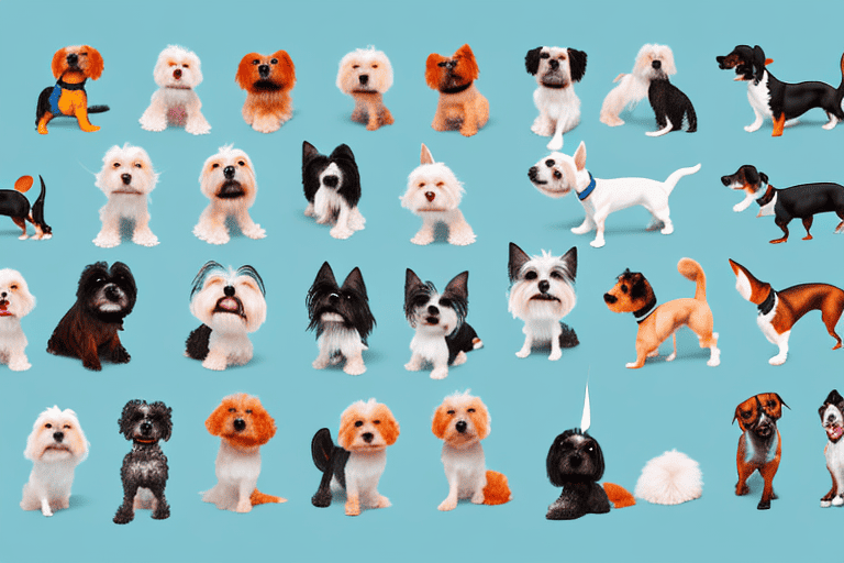 A diverse variety of small dog breeds