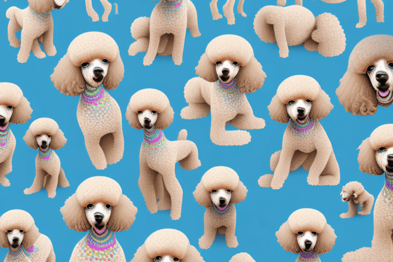 Several distinct types of poodles