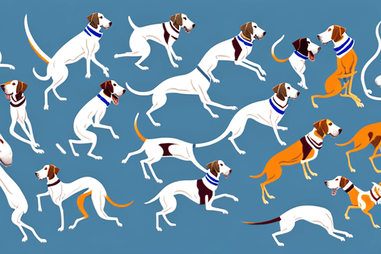 Several different breeds of dogs known for their speed