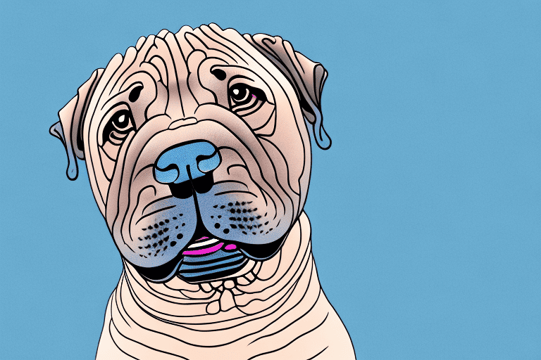 A shar pei dog