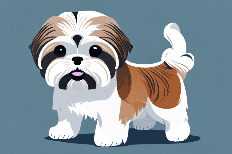 Several different shih tzu type dog breeds