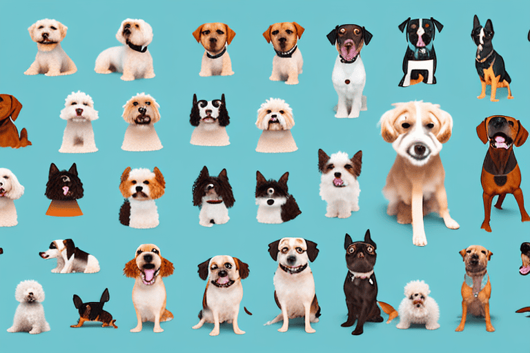 Several different types of short dog breeds