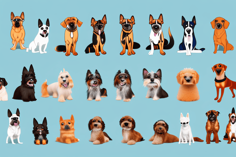 Various types of dogs