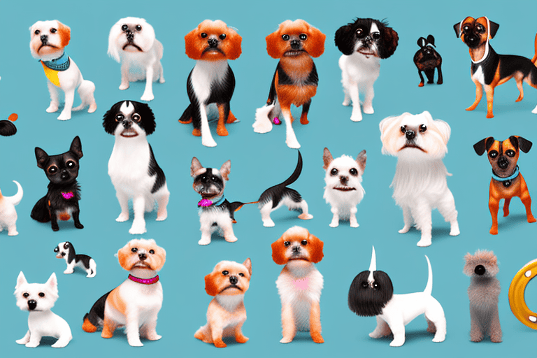 Various small dog breeds