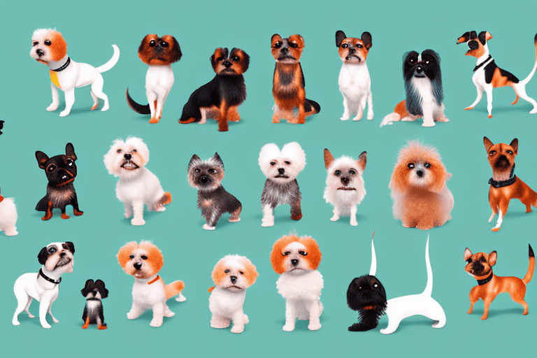 Various small dog breeds