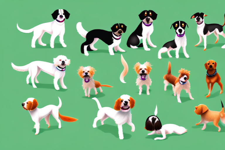 A variety of small dog breeds