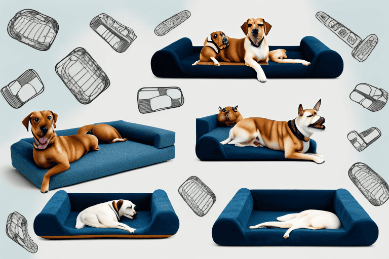 Several different types of sofa-style dog beds