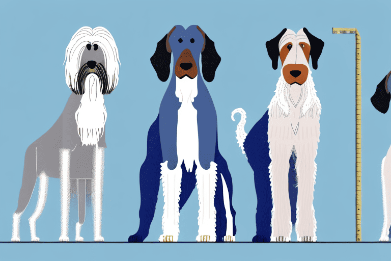 Various tall dog breeds