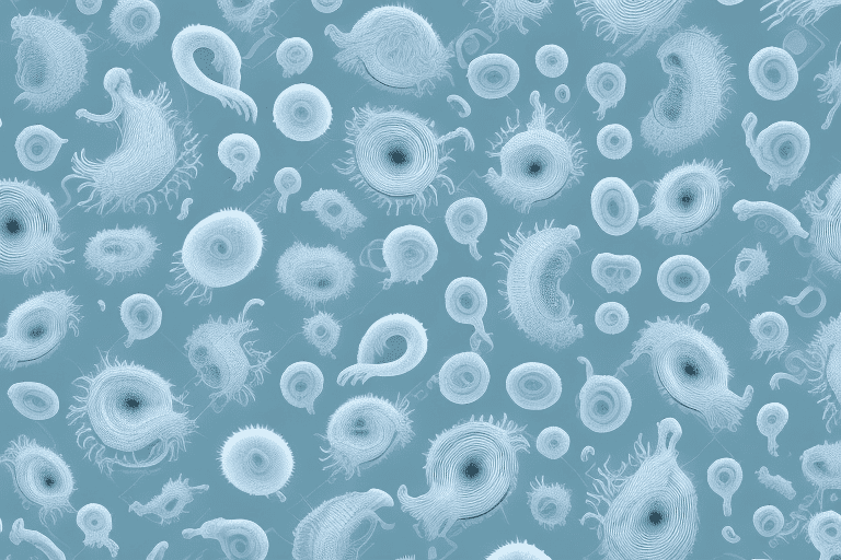 Several different types of tapeworms