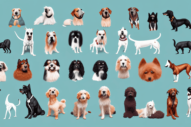 Various distinct dog breeds