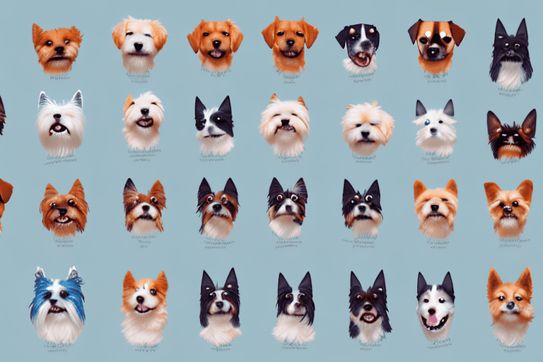 Ten different adorable dog breeds