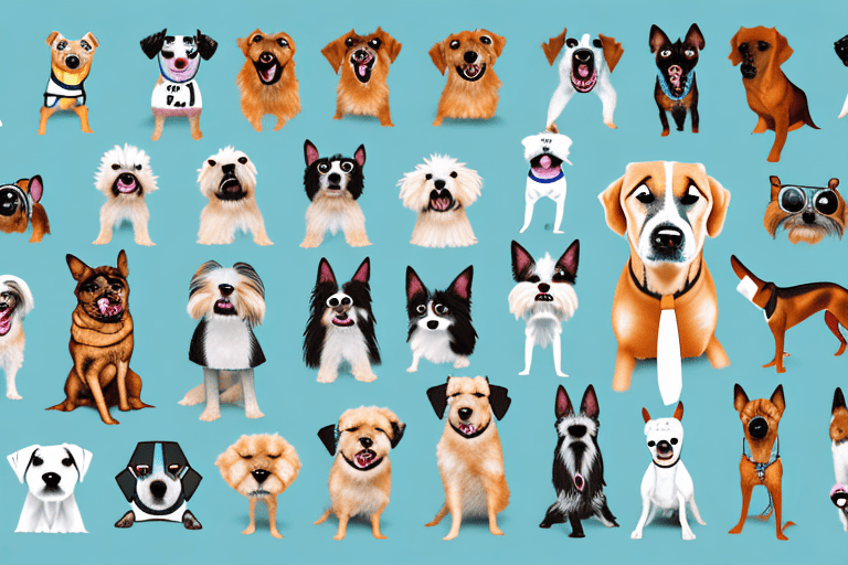 Ten different types of dogs