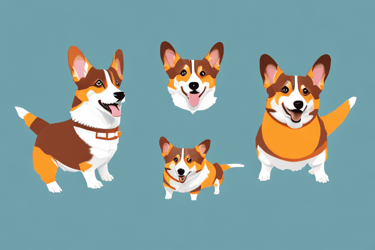 Two distinct types of corgi dogs