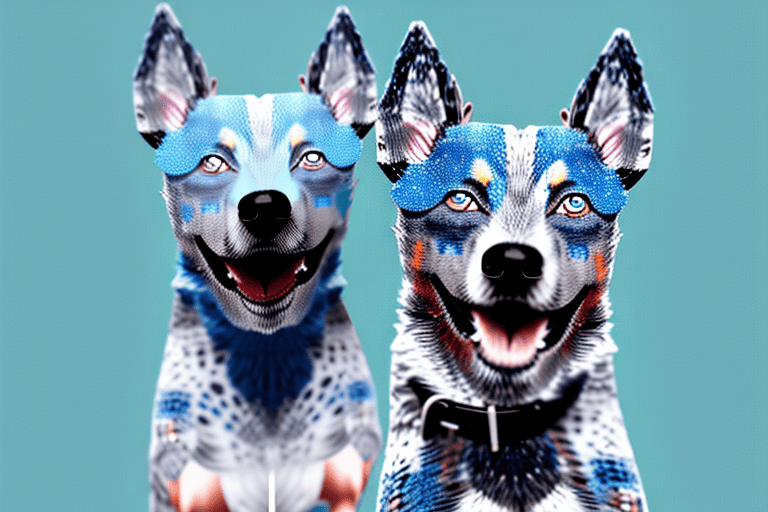 A blue heeler dog showcasing its distinctive blue-speckled or blue-mottled coat