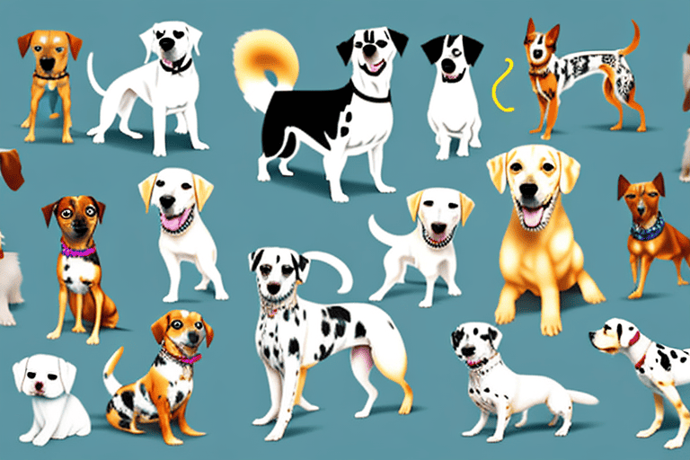 Various types of dog breeds showcasing their unique characteristics