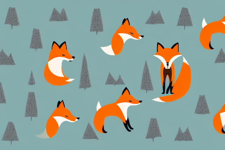 A fox in the middle