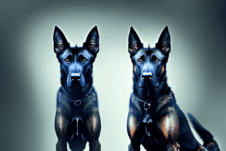 A belgian malinois dog