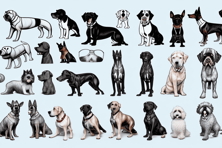 Various types of dogs