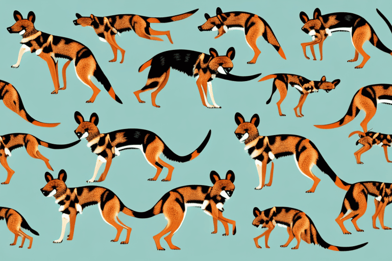 Various wild dog species native to australia