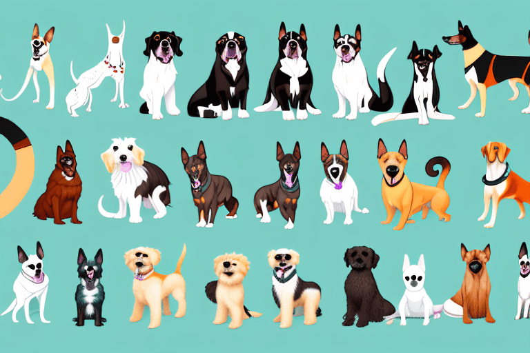 Various types of dogs