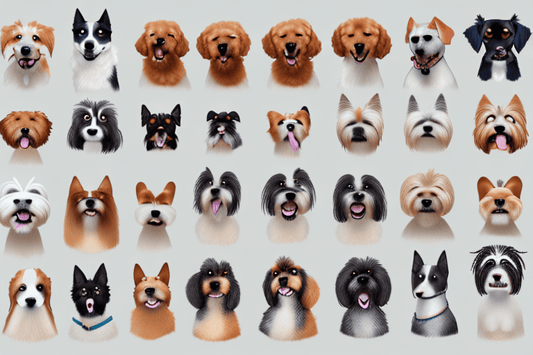 Various types of dogs