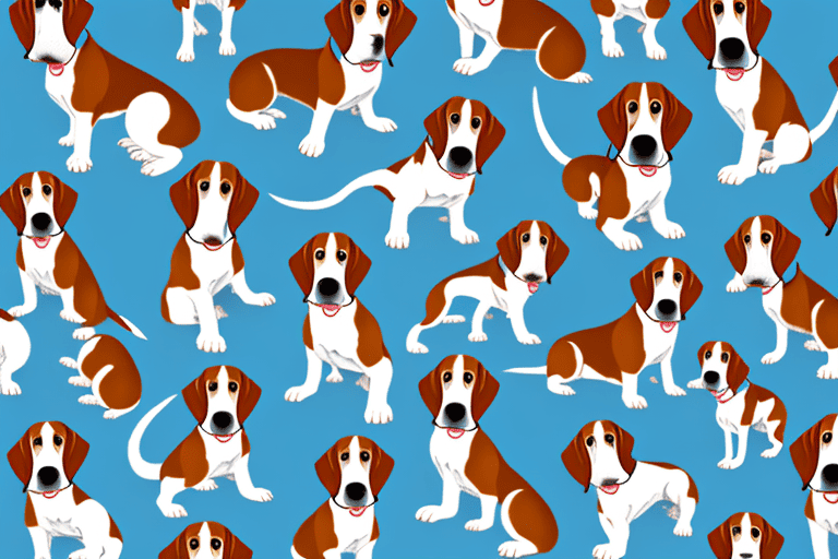 Several different types of hound dogs