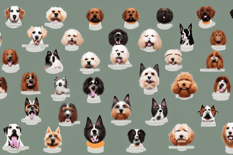 Various breeds of dogs