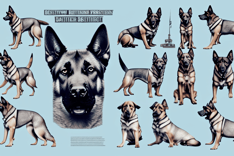 Several distinct breeds of dogs