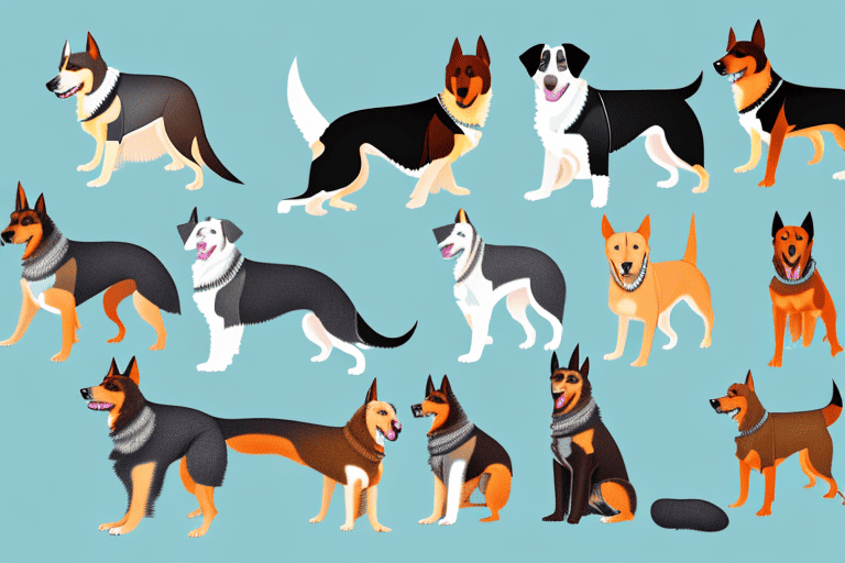 A variety of australian dog breeds