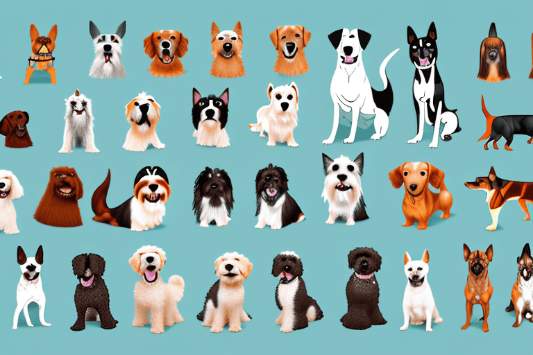 Various types of dog breeds