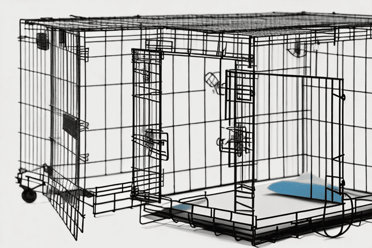 Various types of dog crates