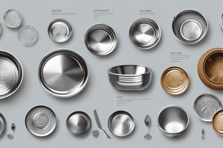 Several different types of dog bowls