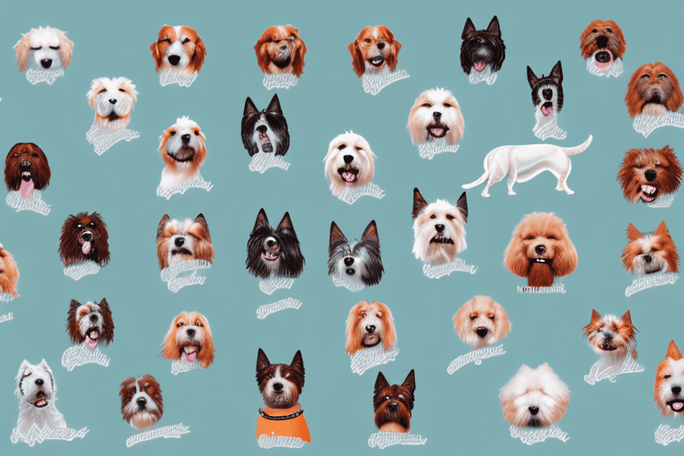 Several distinct dog breeds