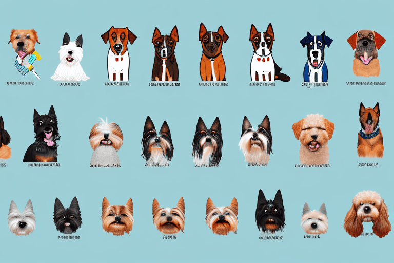 Various dog breeds