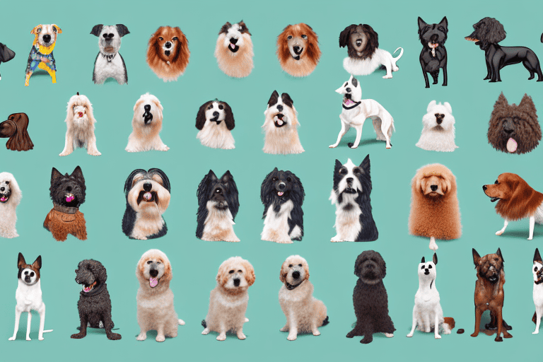 Several distinct dog breeds