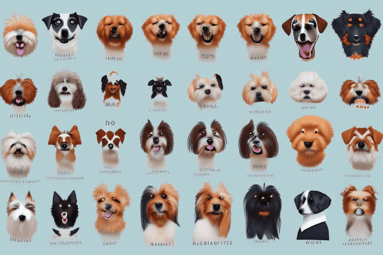 Various popular dog breeds