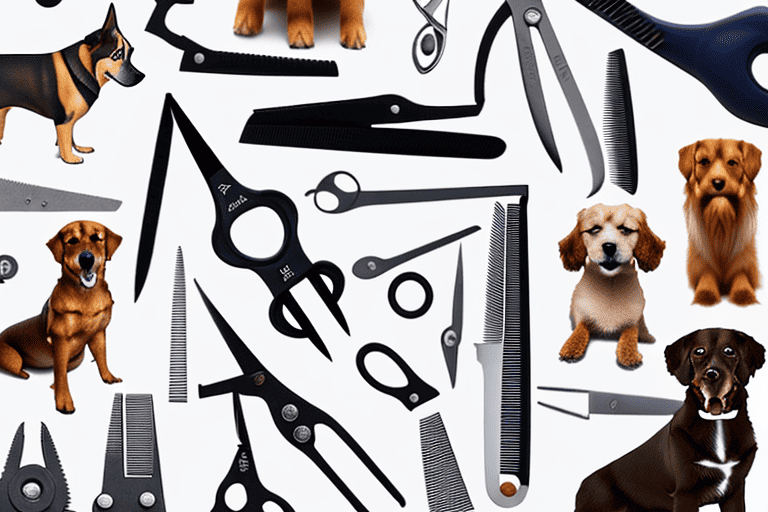 Various types of dog clippers