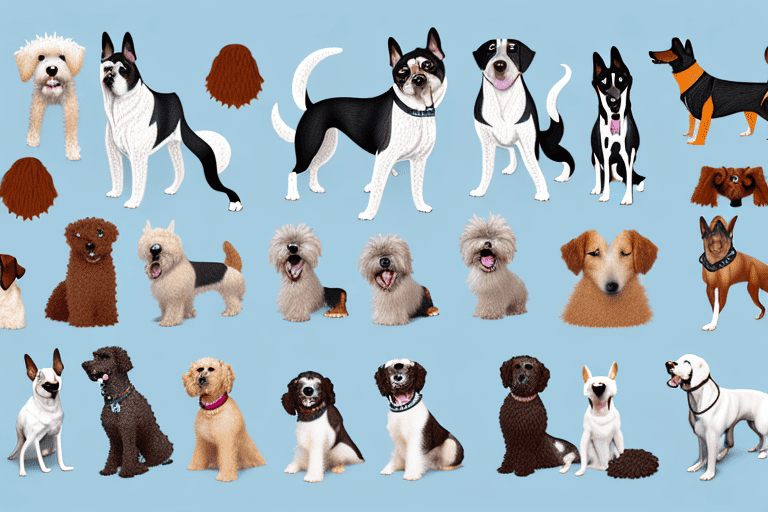 Various types of dogs