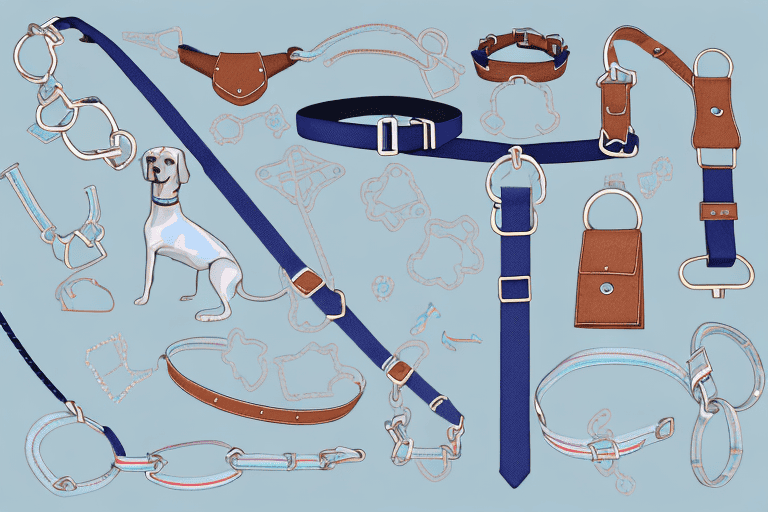 Several different types of dog collars