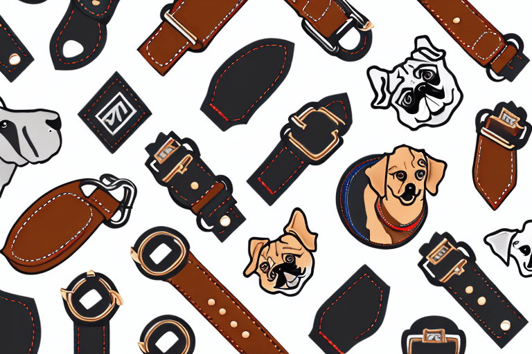 Various types of dog collars