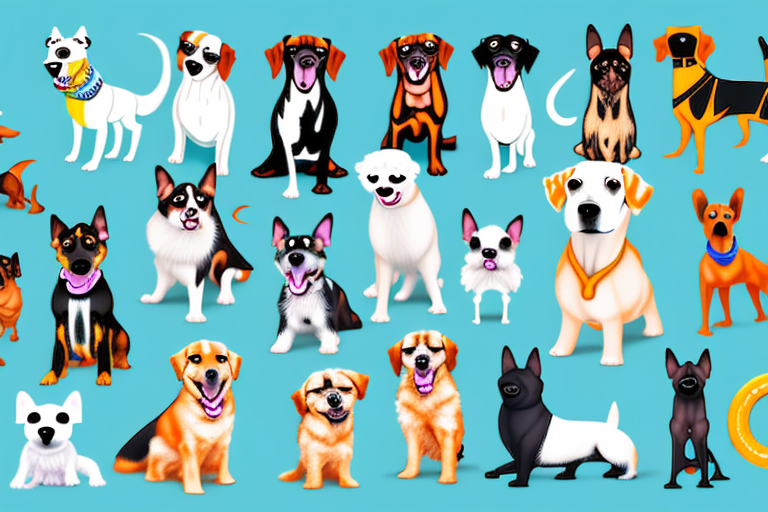 Various types of dogs