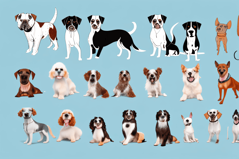 Several different dog breeds