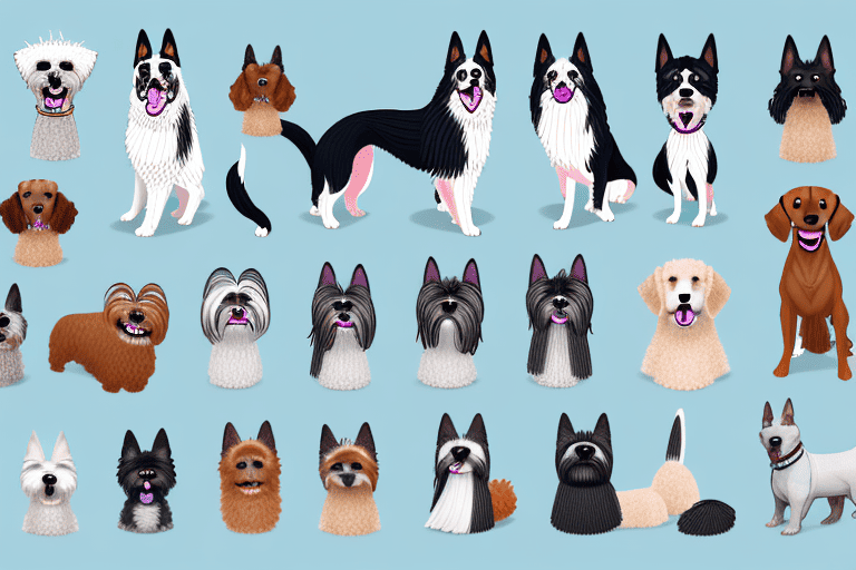 Various types of dogs