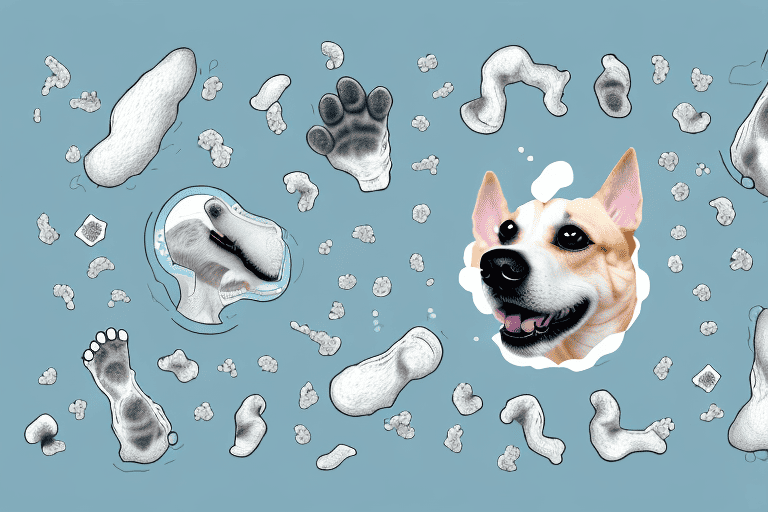 Various dogs with visual cues indicating different types of infections