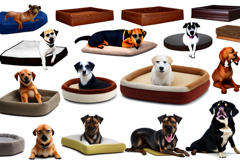 Several different types of dog beds