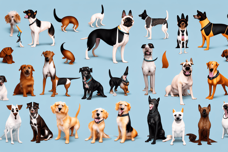 Several distinct types of dogs