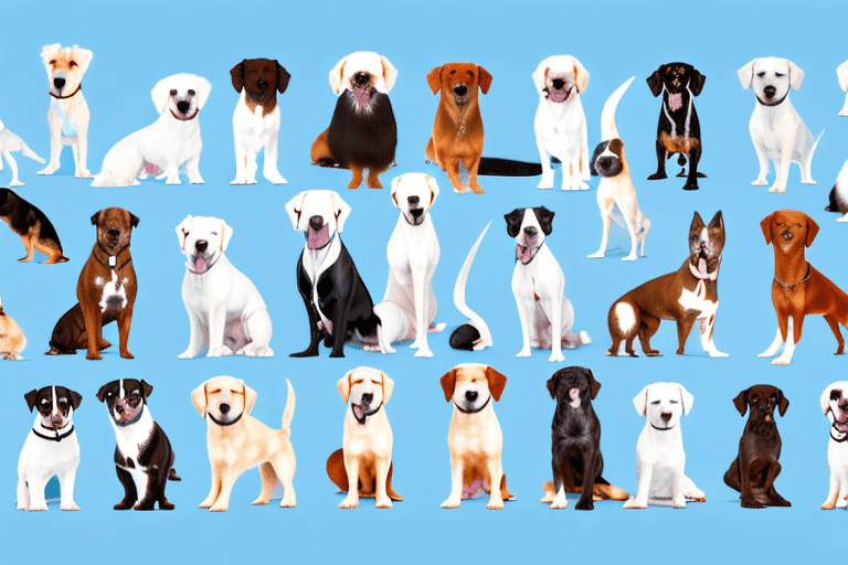 Different breeds of dogs