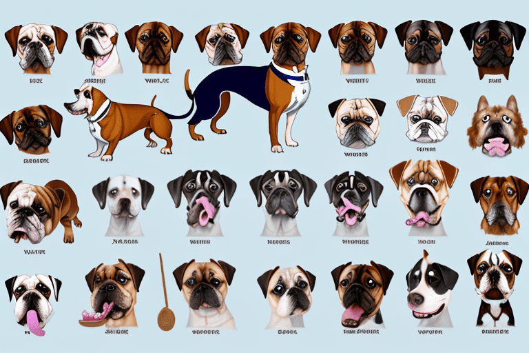 Various dog breeds side by side